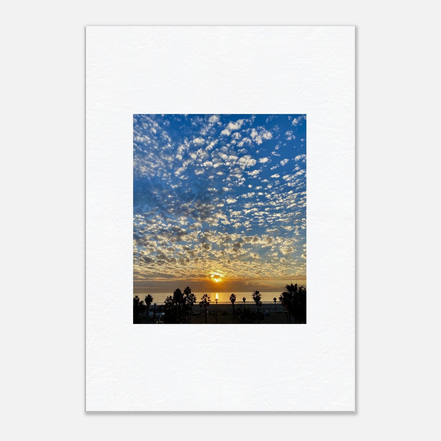 Breathtaking California Sunset Canvas Print - Unusual Color Play for Any Room - CaliCuration