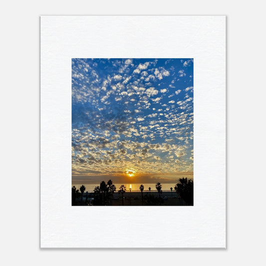 Breathtaking California Sunset Canvas Print - Unusual Color Play for Any Room - CaliCuration