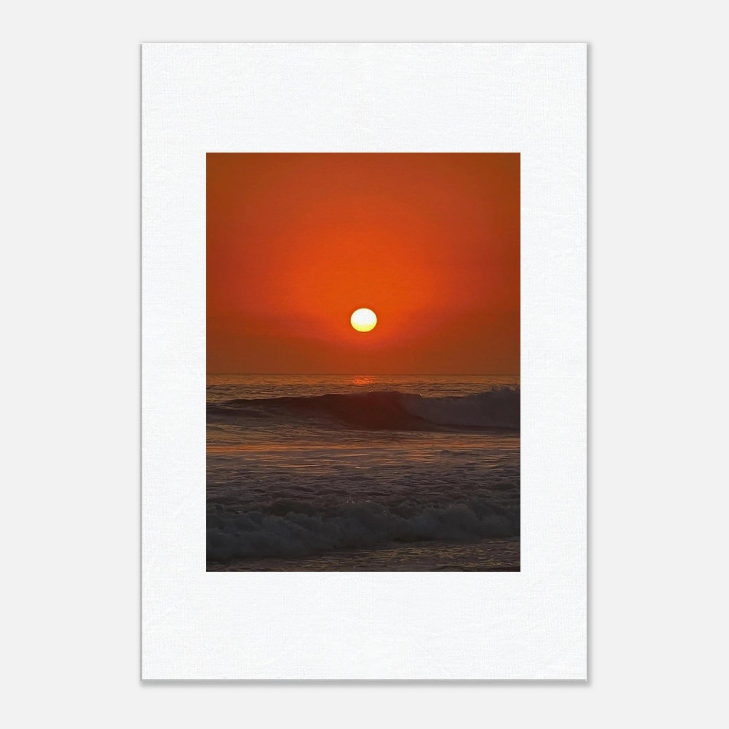 Dramatic Southern California Sunset Canvas Print – Captivating Red Hues for Home Decor - CaliCuration
