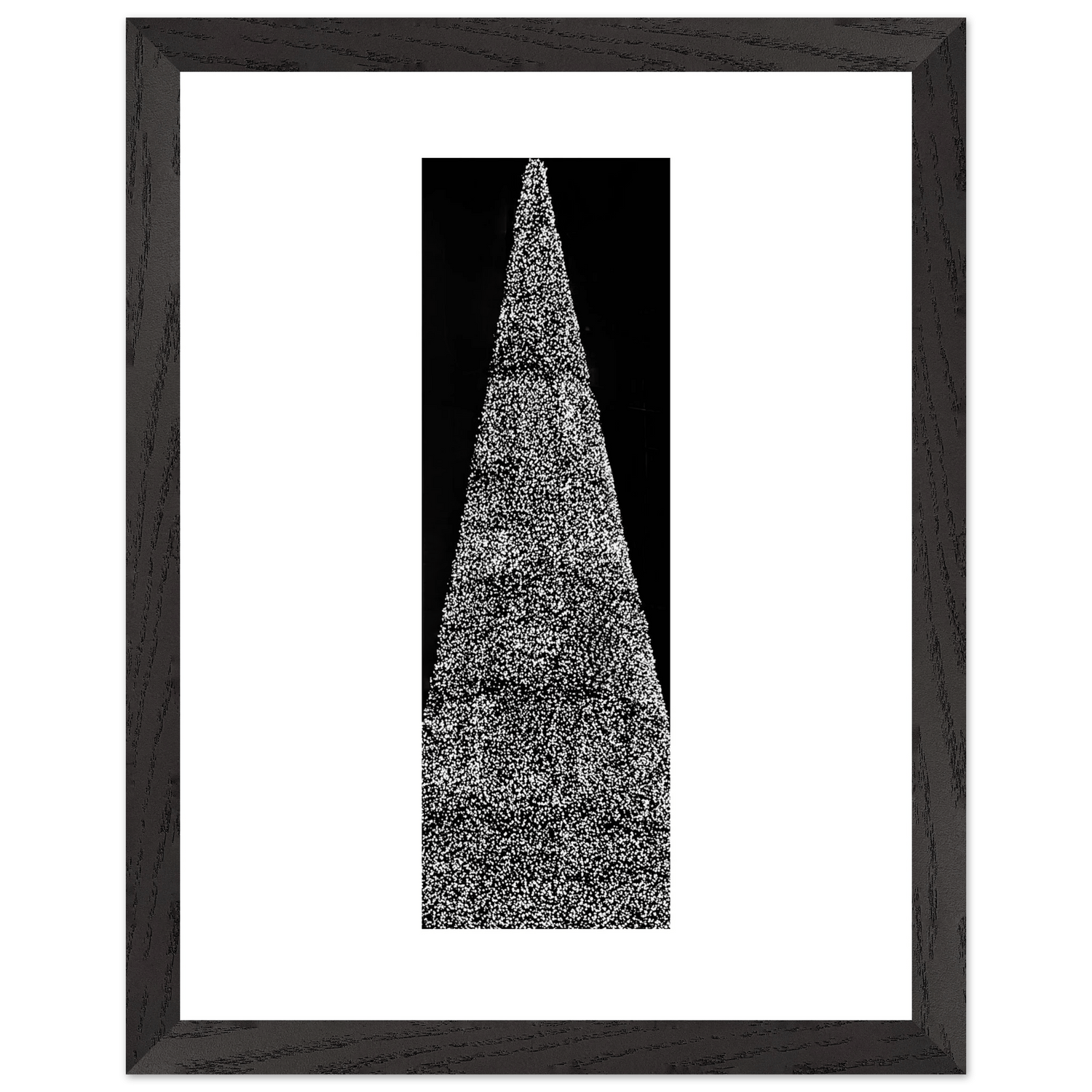 Premium Wooden Framed Poster With Premium Semi - Glossy Paper: Travel Collection - Studio Edition Black & White Series: Holiday 25 - CaliCuration