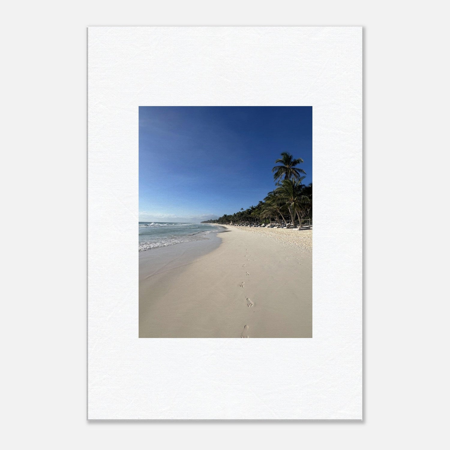 Tropical Palm Tree Canvas - Magical Caribbean Beach Art for Endless Summer Vibes - CaliCuration