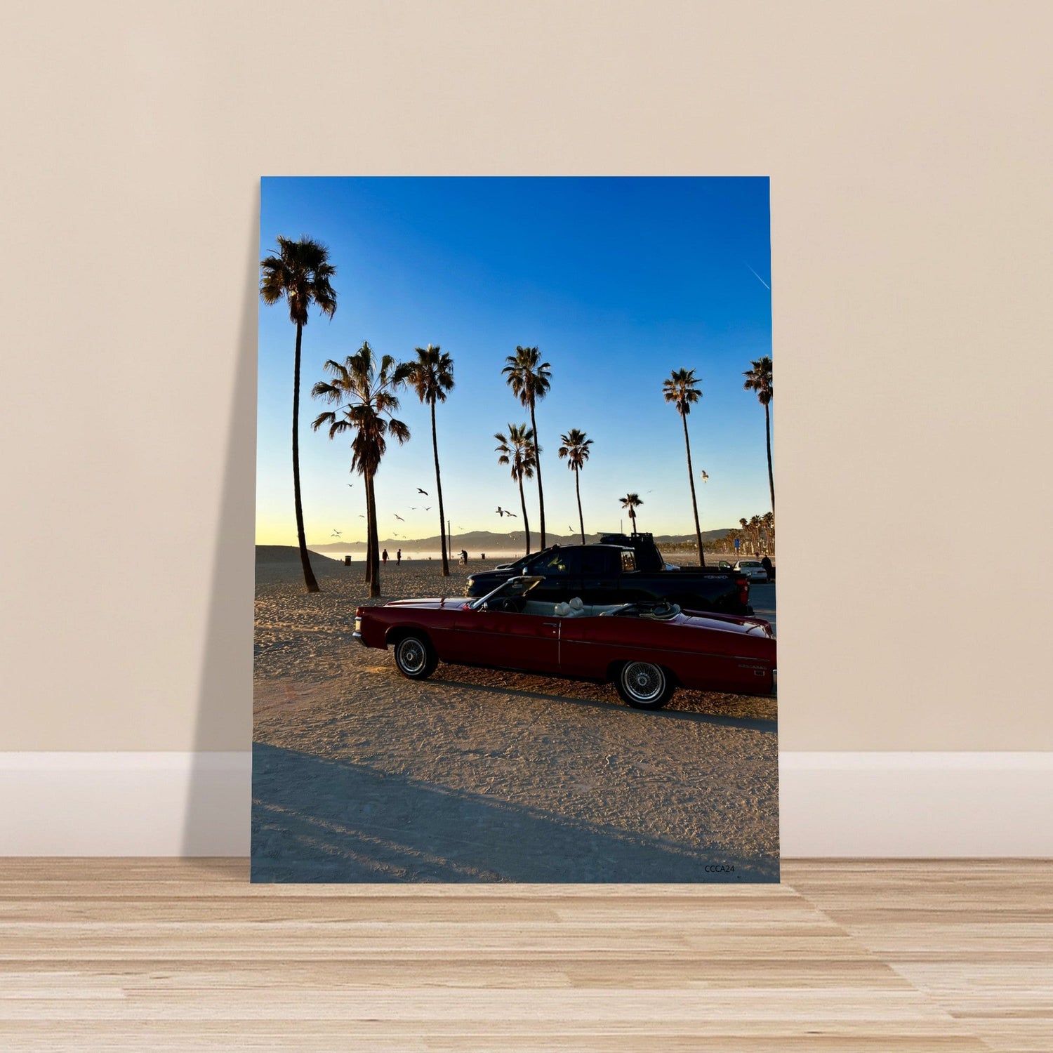 VENICE PALM TREE Art, Stunning Palm Tree Art, Beach Wall Art, Aluminium Wall Art, Nursery Wall Art, Bedroom Wall Hanging Decoration - CaliCuration