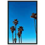 California Santa Barbara Palm Tree art poster by CaliCuration, wooden framed, semi-glossy paper, spring 2026 studio edition home decor.