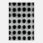 Black and white monochrome skull grid canvas wall art print from My Store's minimalist travel collection, abstract statement photography.