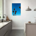 CaliCuration Santa Barbara Palm Tree Magic wooden framed poster, California spring '26 home decor art, semi-glossy paper, studio edition