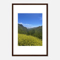 High-quality framed art print of Malibu Canyon in spring bloom wildflowers, featuring California landscape artwork by My Store.