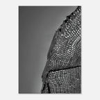 Minimalist black and white abstract canvas wall art from the Architectural Light Study collection, travel-inspired design.