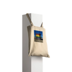 Eco-friendly Pride 2025 tote bag with colorful print supporting GLAAD, made from sustainable materials, perfect for summer outings.