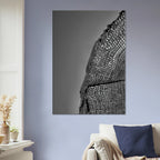 Black and white abstract canvas wall art featuring architectural light study design from the Travel Collection Studio Edition.