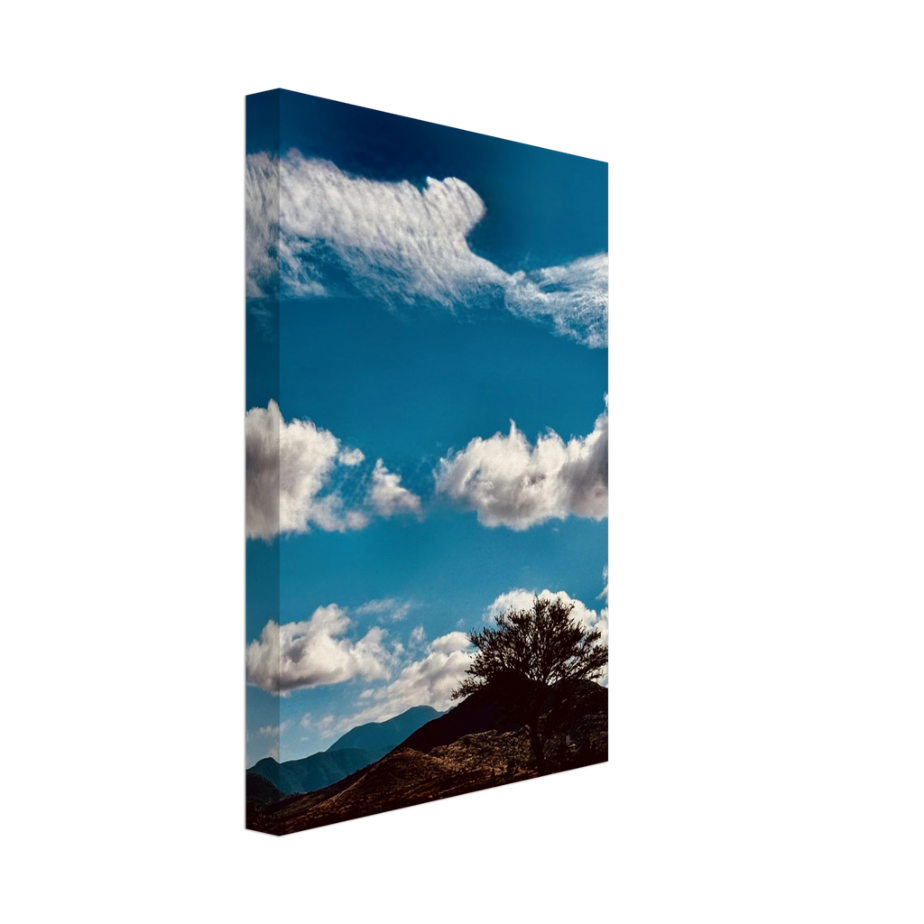 Oaxaca Mountains canvas artwork featuring vibrant landscapes from Mexico, part of the Studio Edition Spring '26 travel collection.