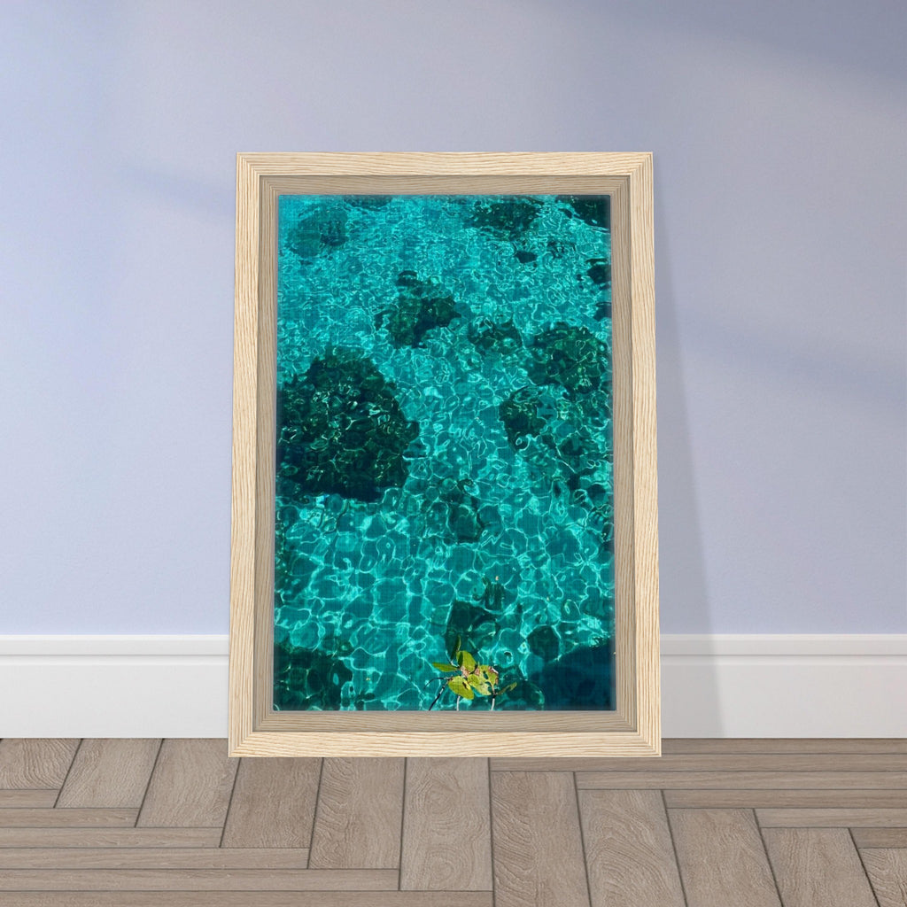 Vibrant tropical summer coastal artwork print in a frame, featuring natural beach and travel-inspired scenery from the Studio Edition collection.