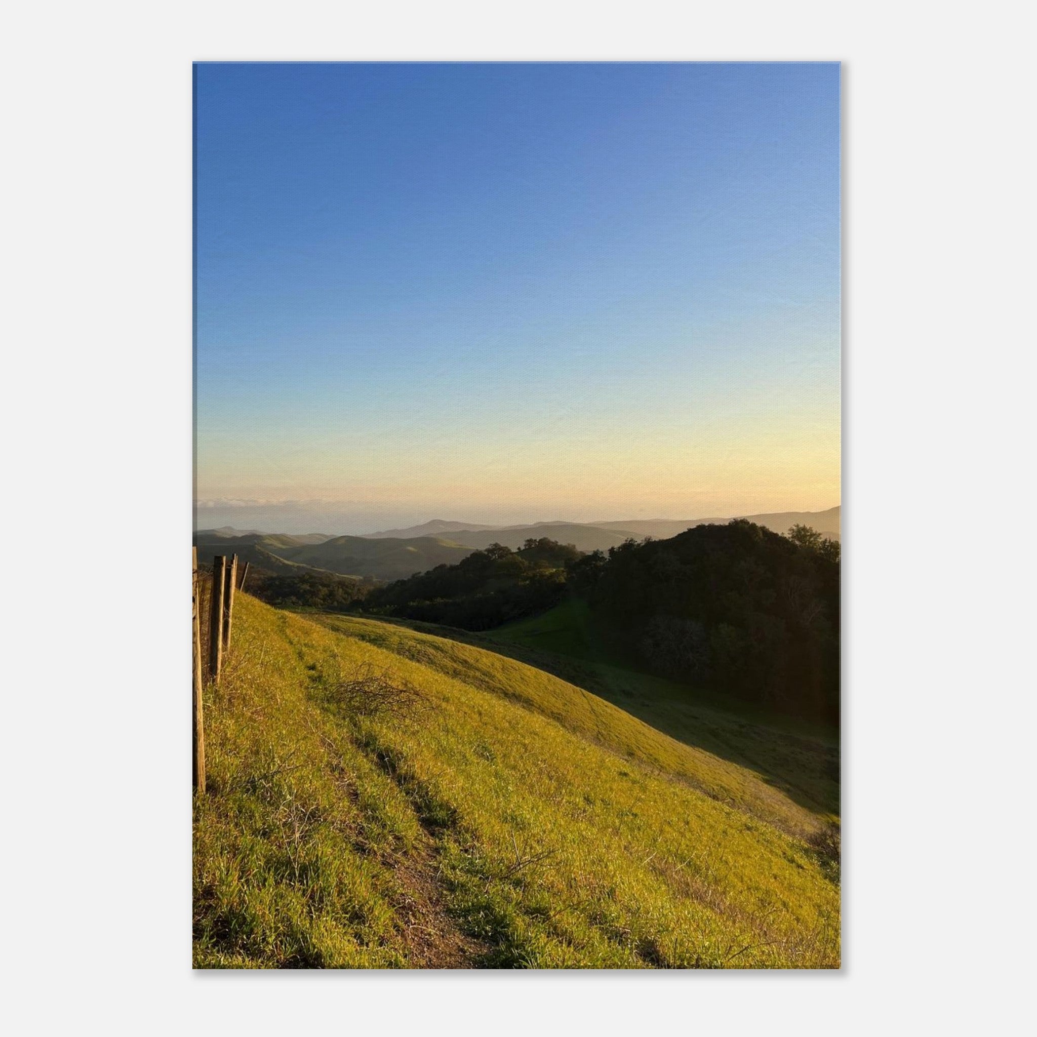 California canvas wall art featuring a Central Coast sunset print, Studio Edition by My Store, showcasing vibrant coastal scenery.