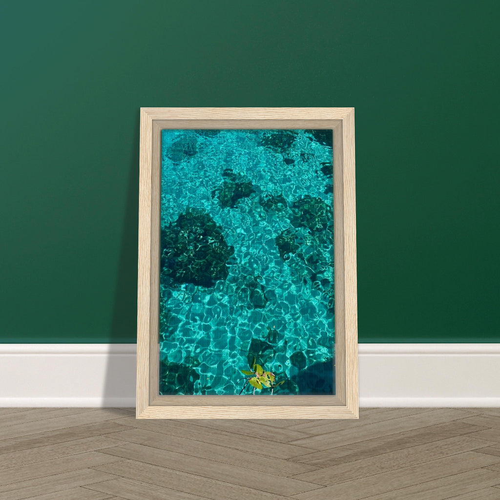 Vibrant tropical summer coastal art print on canvas, framed, featuring natural travel-inspired decor from the Studio Edition collection.