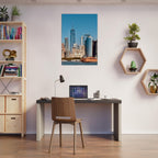 NYC skyline canvas print featuring the World Trade Center and Staten Island Ferry, part of the Studio Edition travel collection.