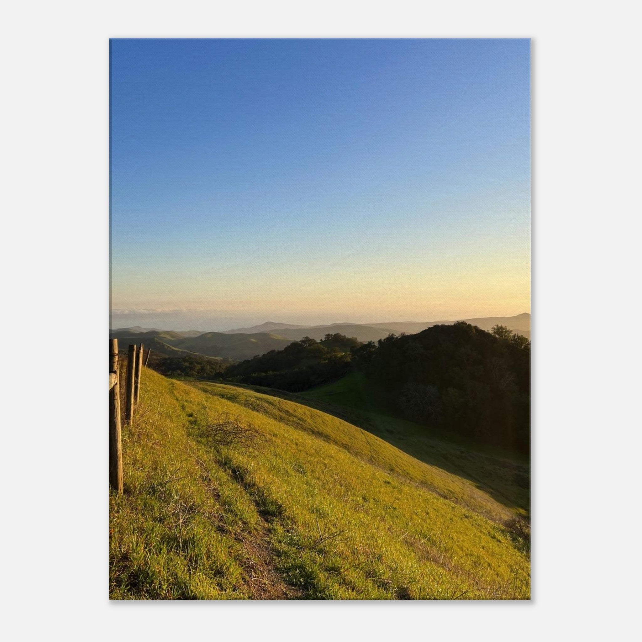 California Canvas Art print featuring a Central Coast sunset scene, vibrant wall art for home decor, Studio Edition by My Store.