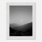 Black and white mounted framed poster of California Central Coast sunset from the Studio Edition travel collection.