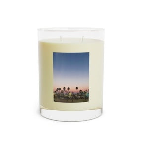 Sunset Palm Tree Candle: Coastal Decor, Aromatherapy Gift, Home Fragrance, Eco-Friendly, Relaxation, Beach Lovers