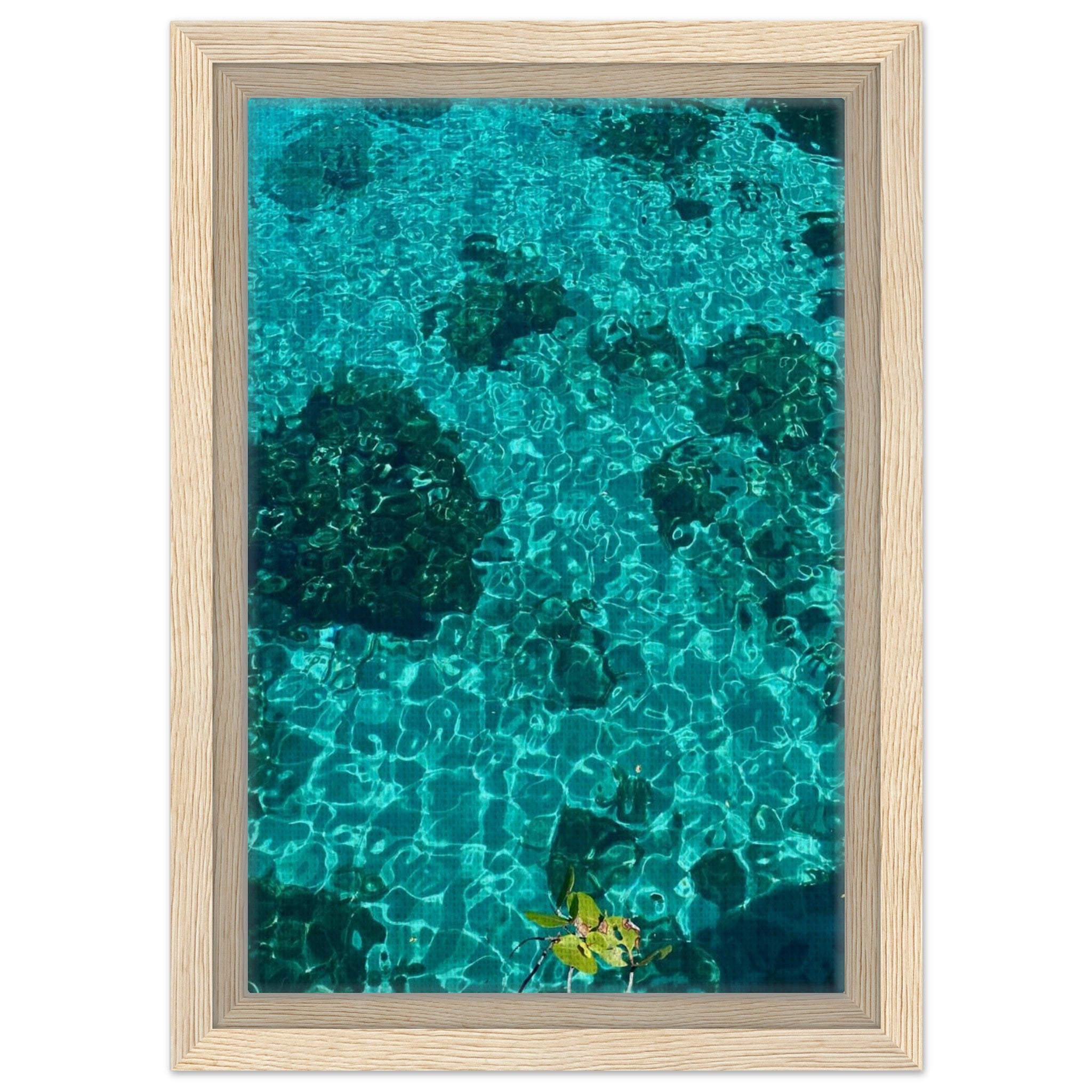 Vibrant tropical summer coastal artwork print in a frame, featuring natural beach and travel-inspired decor from the Studio Edition collection.