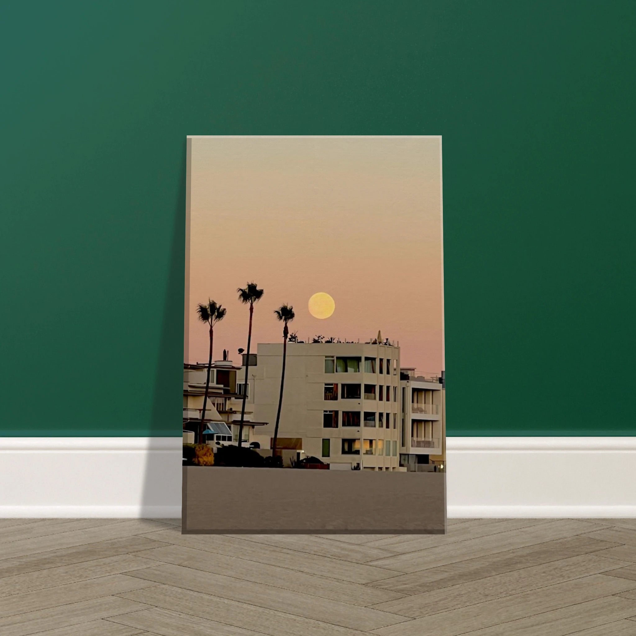 California canvas wall art print featuring a SoCal beach scene, perfect for bedroom decor, by My Store Studio Edition.