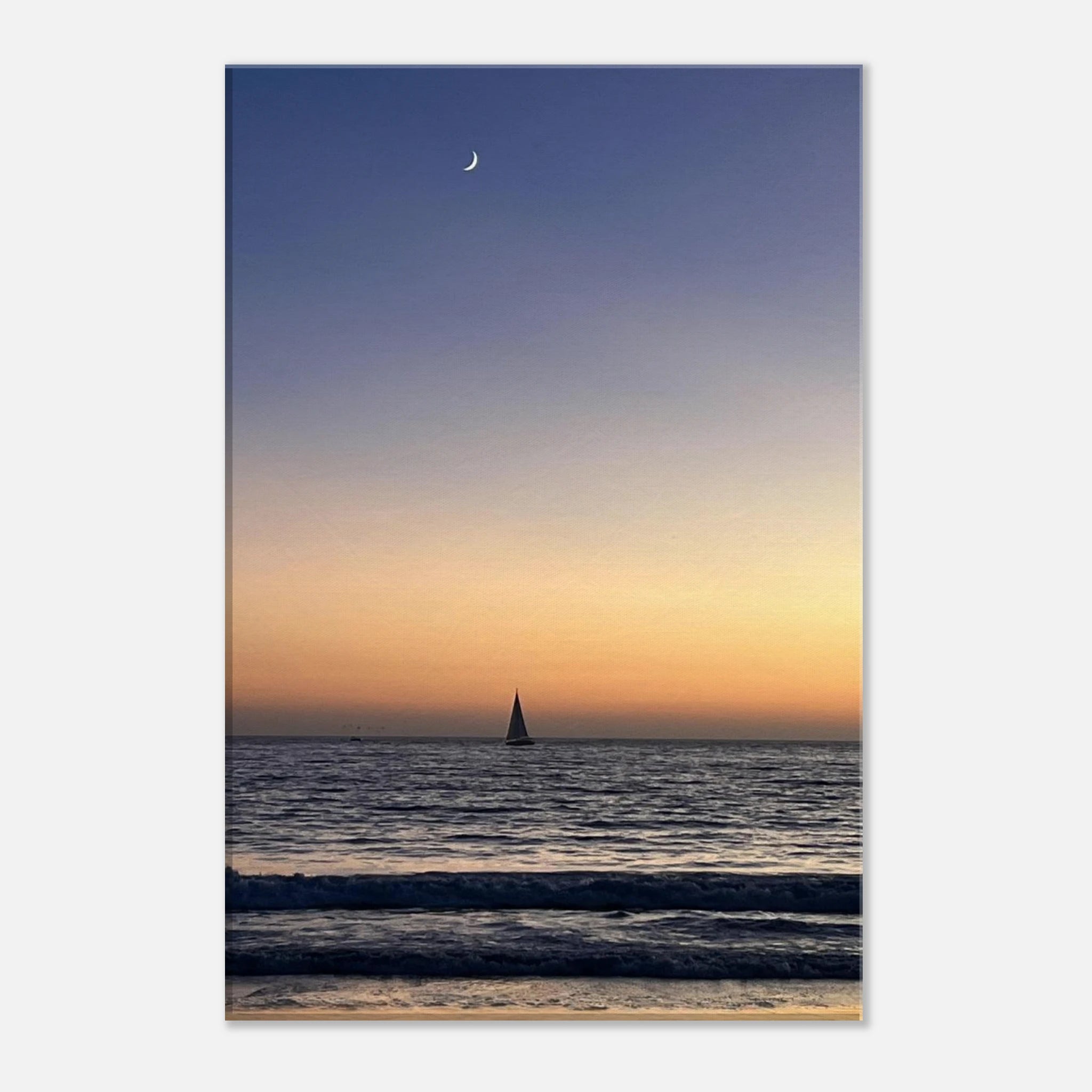 SoCal Fall Sunset canvas print by My Store featuring a vibrant sunset scene with warm colors and a calming California landscape.