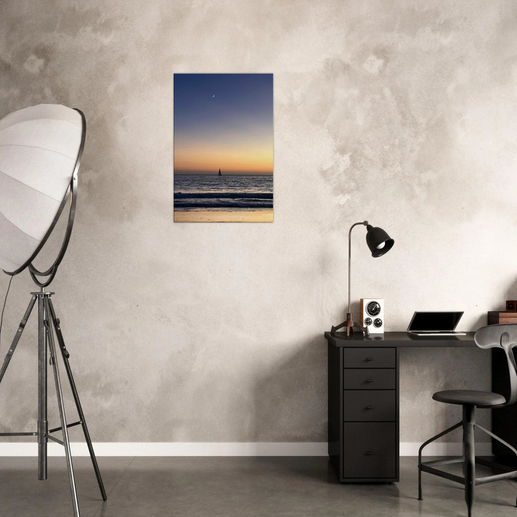 California canvas print titled "SoCal Fall Sunset" featuring vibrant fall colors and sunset scene, studio edition, ideal for wall decor.