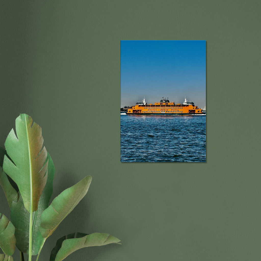 CaliCuration NYC Skyline canvas print featuring the Staten Island Ferry, part of the Travel Collection, studio edition artwork.