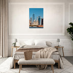 NYC skyline canvas print featuring the World Trade Center and Staten Island Ferry, part of My Store's travel collection, studio edition.