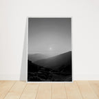 Black and white mounted framed poster of California Central Coast sunset from the My Store travel collection, studio edition print.