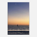SoCal Fall Sunset canvas print by My Store featuring vibrant California sunset and moon imagery, Studio Edition holiday artwork.
