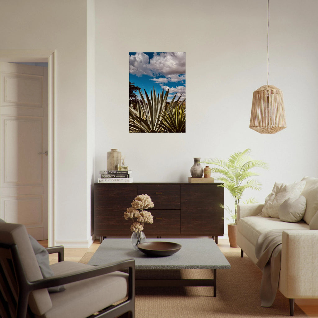 Oaxaca Desert canvas artwork featuring mezcal plantation, part of the Studio Edition travel collection.