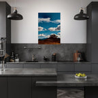 Oaxaca Mountains canvas artwork, vibrant landscape print showcasing the beauty of Mexico's spring scenery.