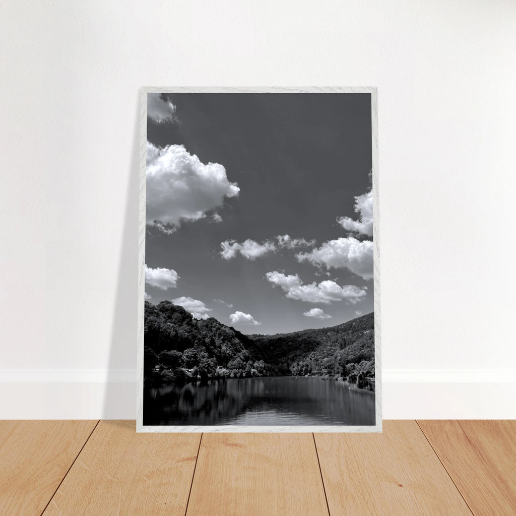 Black and white mounted framed poster of a German river view, part of the Studio Edition spring 2026 travel collection.