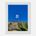 Palm Springs cloud mounted wooden framed poster featuring California landscape art, perfect for home decor, Studio Edition Spring 2026.