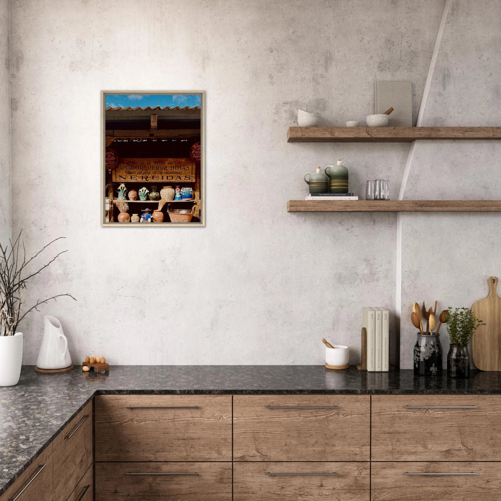 Framed canvas artwork of Oaxaca street fair in Mexico from CaliCuration's Travel Collection, studio edition print.