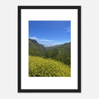 High-quality framed art print of Malibu Canyon in spring bloom wildflowers, California poster art by My Store.