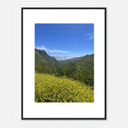 High-quality framed art print of Malibu Canyon in spring bloom wildflowers, California poster art by My Store.