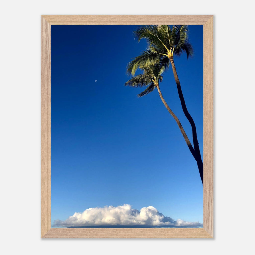 Hawaii Volcano Clouds and Pacific scene framed print by CaliCuration, showcasing scenic travel artwork in a mounted studio edition.