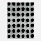Black and white monochrome skull grid canvas wall art, minimalist statement photography print for modern home decor.