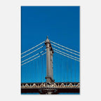 Sunny Winter Day canvas print featuring Manhattan Bridge NYC, showcasing travel-inspired artwork for home decor.