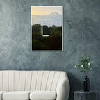 Color print of "A Window into Jungle Stillness" by CaliCuration, showcasing lush jungle scenery and tranquil natural beauty.