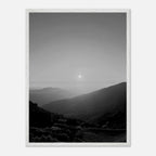 Black and white mounted framed poster of California Central Coast sunset from the My Store travel collection, Studio Edition Spring 26.