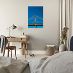 Manhattan Bridge NYC canvas print by My Store, depicting a sunny winter day in New York City, ideal for home decor.