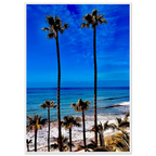 Malibu Palm Tree family framed poster by CaliCuration, California art print with spring '26 studio edition on high-quality print material.