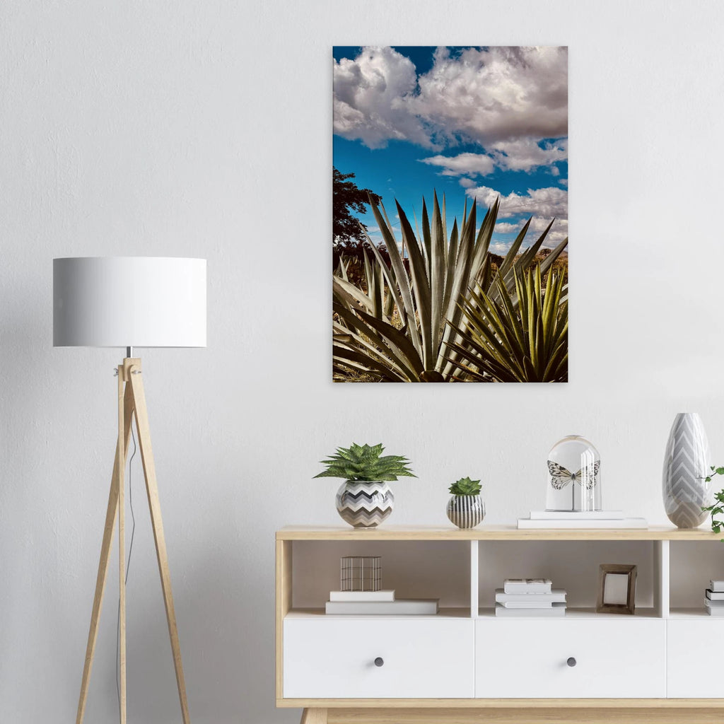 Oaxaca Desert canvas artwork featuring mezcal plantation, part of the Spring '26 travel collection by My Store.