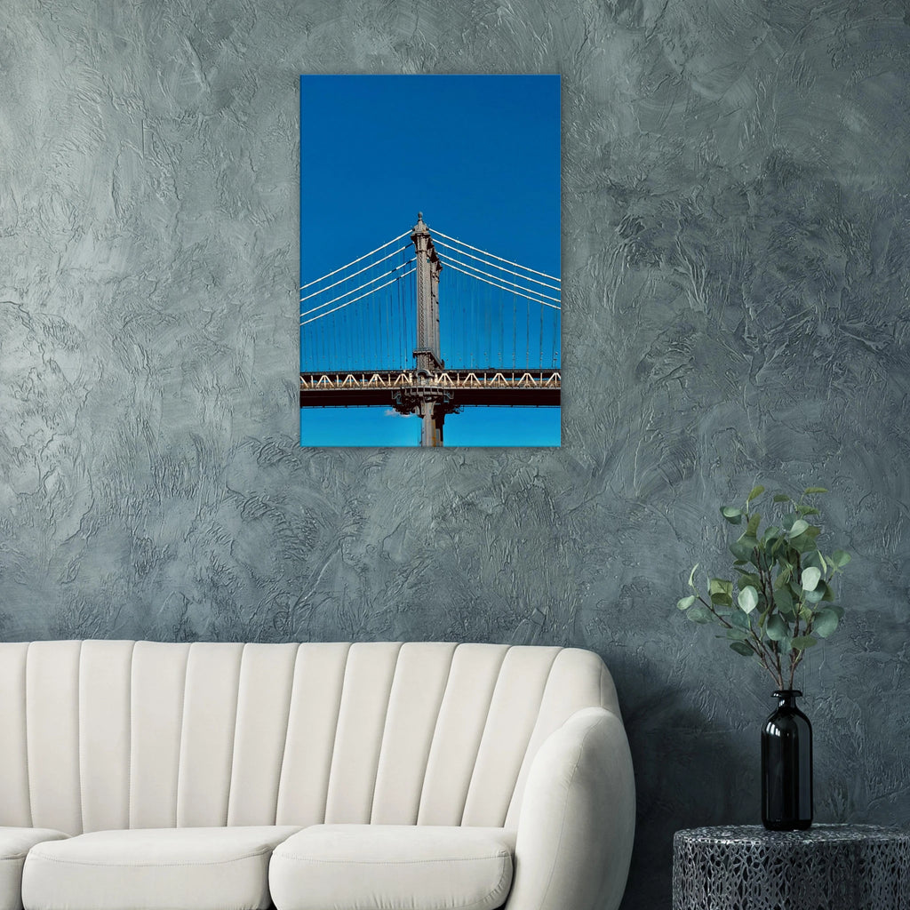 Sunny Winter Day canvas print featuring Manhattan Bridge in NYC, part of the Studio Edition travel art collection.