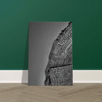 Minimalist black and white abstract canvas wall art from the Architectural Light Study collection, featuring modern travel-inspired design.