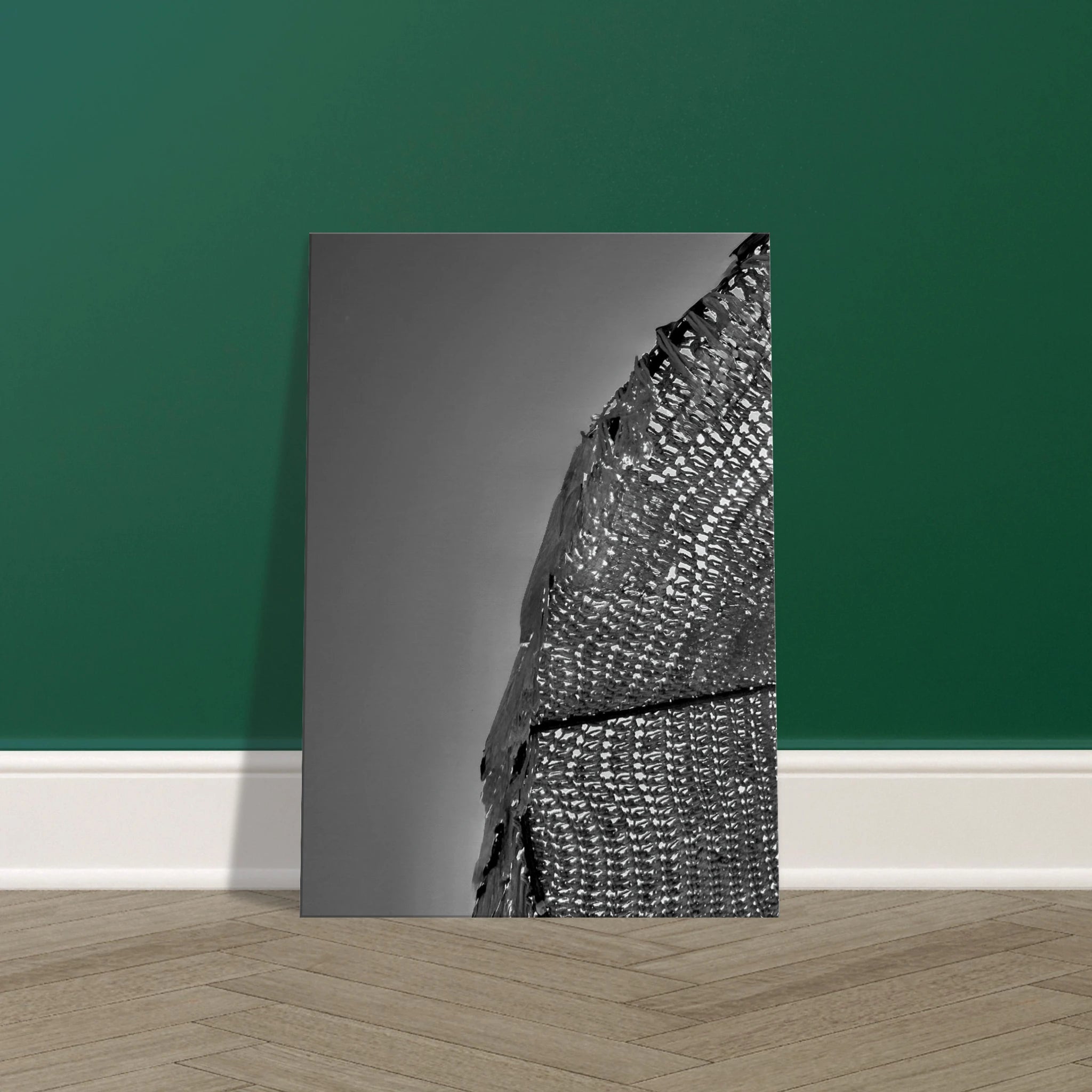 Minimalist black and white abstract canvas wall art from the Architectural Light Study collection, featuring modern travel-inspired design.