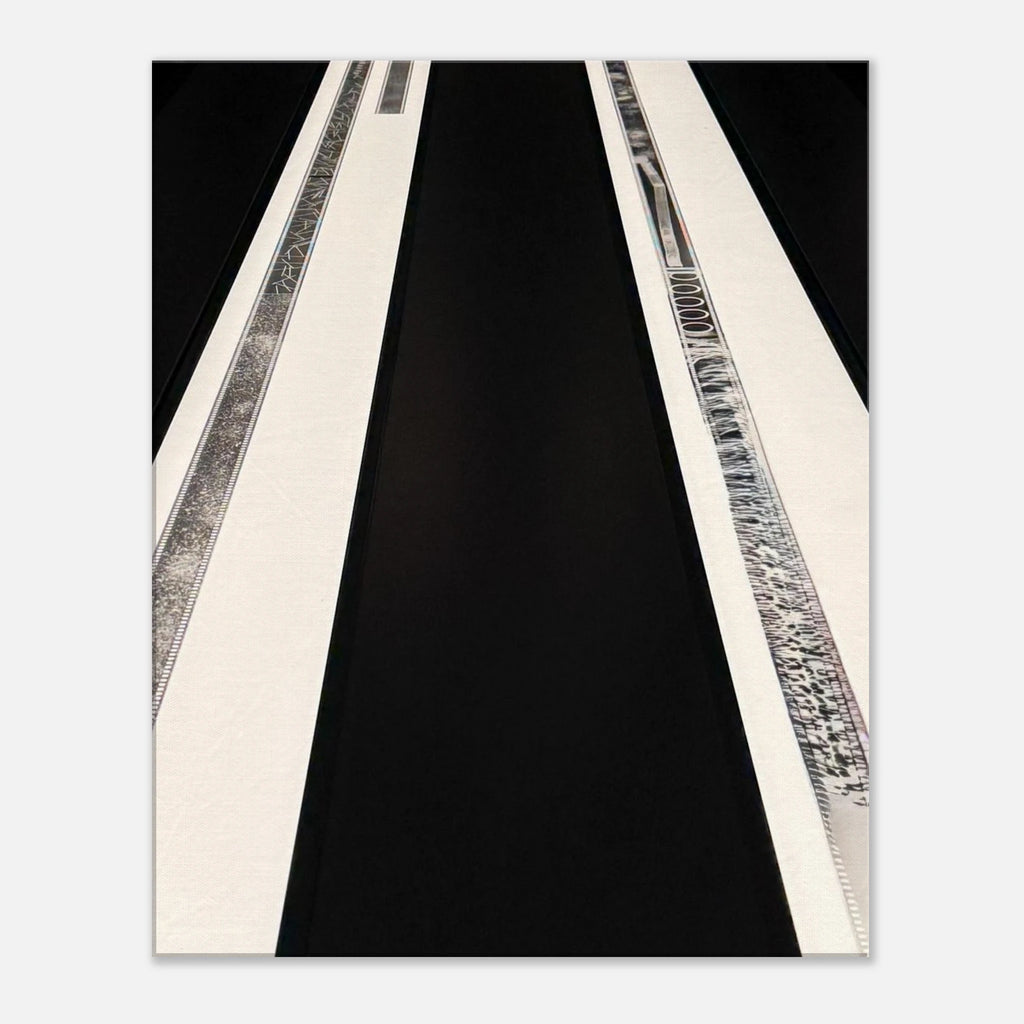 Abstract travel-themed canvas print from My Store's Studio Edition Spring 2026 collection, featuring vibrant colors and artistic design.