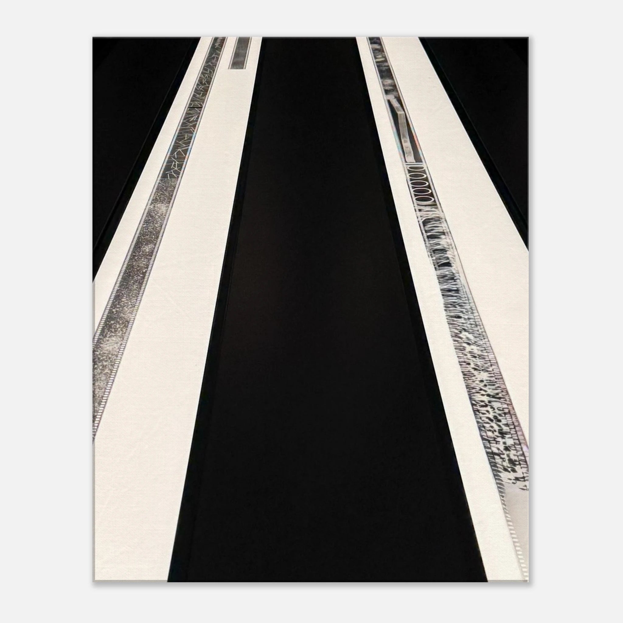 Abstract travel-themed canvas print from My Store's Studio Edition Spring 2026 collection, featuring vibrant colors and artistic design.