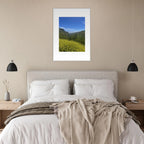 High-quality framed art print of Malibu Canyon in spring bloom wildflowers, showcasing California nature scene by My Store.